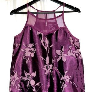 American Eagle Purple Silk Top